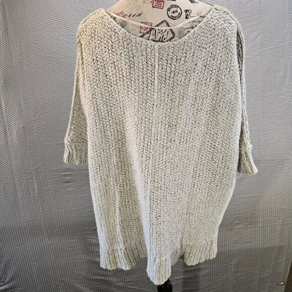 Free People Oversized Cozy Cat Chunky Pullover Knit Sweater XS Slouchy Boxy Boho - Picture 5 of 13
